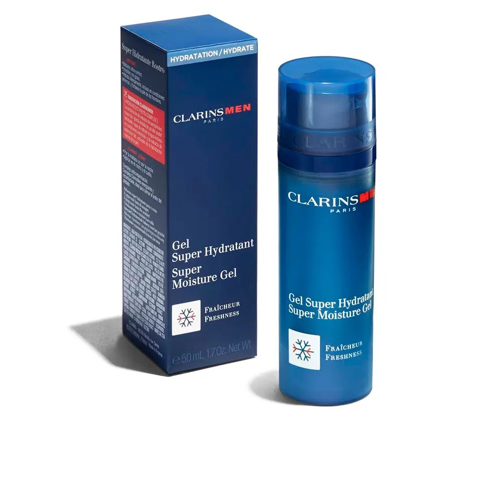 ClarinsMen Gel Super Hydratant Интенсивно увлажняющий гель для лица, 50 мл (Франция)