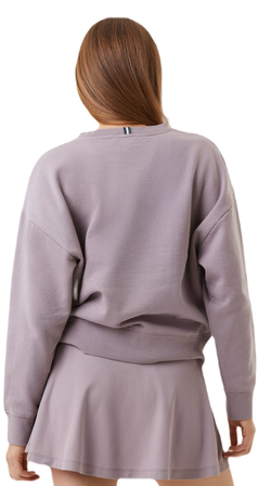 Женская теннисная куртка Bj_rn Borg Ace Boyfriend Crew - purple dove
