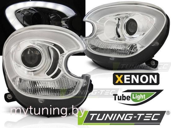 Передние фары Tube Light для Mini Countryman R60 (10-14) Chrome XENON
