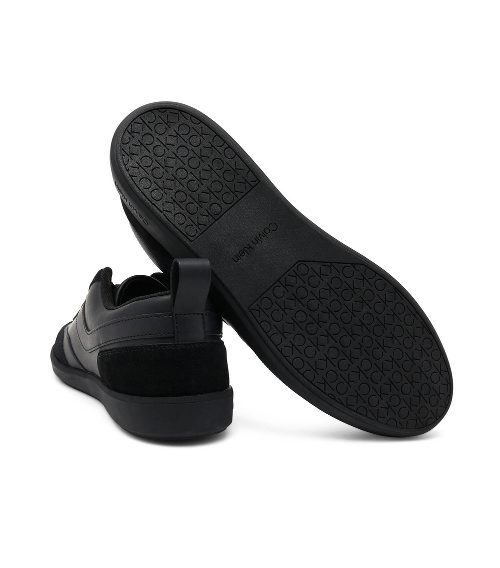 Кожаные кроссовки low top lace up Calvin Klein - черный(HM0HM00851)