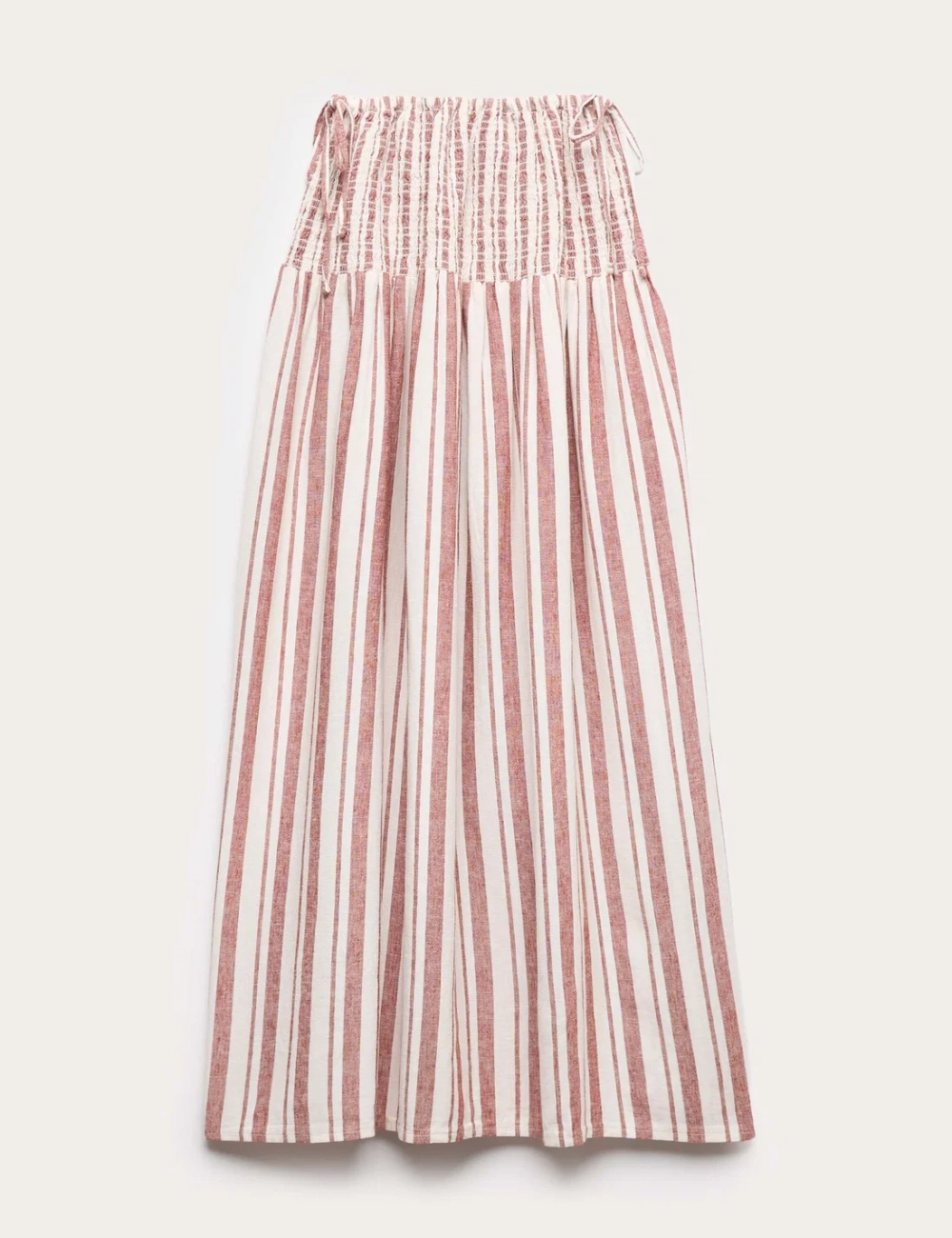 Юбка из смешанной ткани с добавлением льна - MARKS&SPENCER