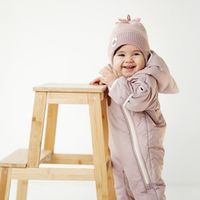 Комбинезон демисезонный "Дымчатая роза" 0+