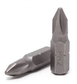 Бита крестообразная ''Pozidriv''PZ.2х25мм,1/4''(20шт/уп) RockForce RF-122252