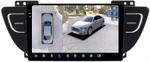 Магнитола для Geely Atlas 2018-2021 - FarCar BX3016M-360 монитор 9.5" 2K QLED на Android 13, Быстрая, CarPlay, 4G SIM-слот, 4 камеры в комплекте