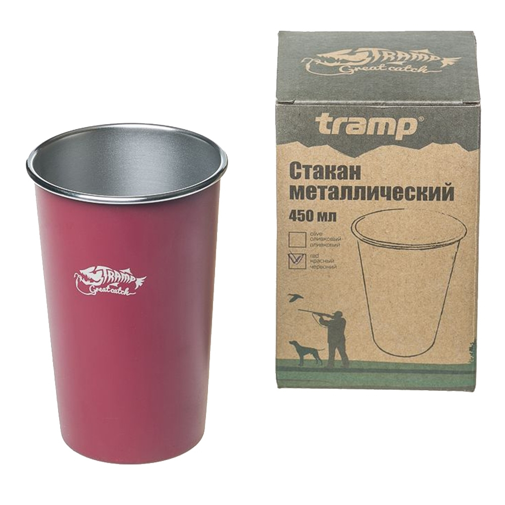 Tramp Стакан металлический, 450 мл, TRC-099, красный