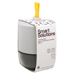 Супница 800мл Smart Solutions Meals светло-серая/темно-сливовая