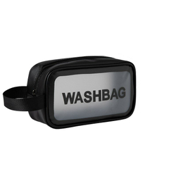 Косметичка водонепроницаемая Washbag сумка с ручкой органайзер косметичка для бассейна душа роддома, черная 22*8*12см