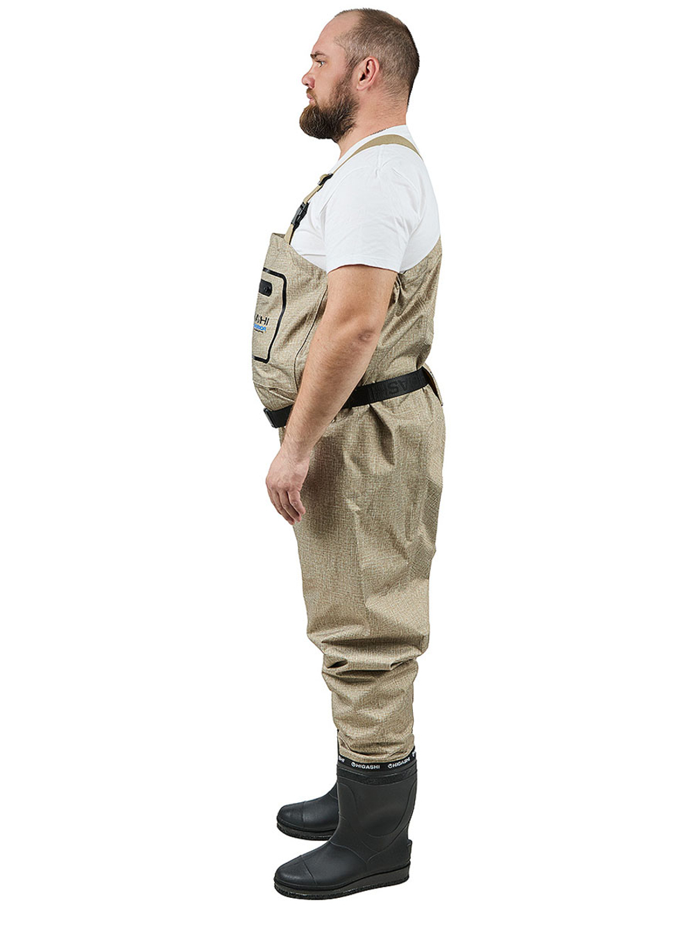 Вейдерсы забродники для рыбалки HIGASHI Fisherman SE pvc w/felt boot (войлочная подошва) S