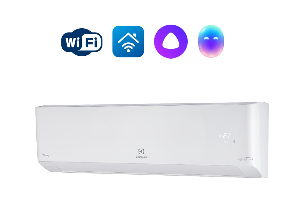 Сплит-система инверторного типа Electrolux Viking 2.0. Super DC Inverter EACS/I-18HVI/N8_21Y комплект НС-1294413