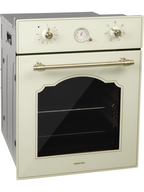 Духовой шкаф Hiberg VM 4360 RY с программатором и ретро часами