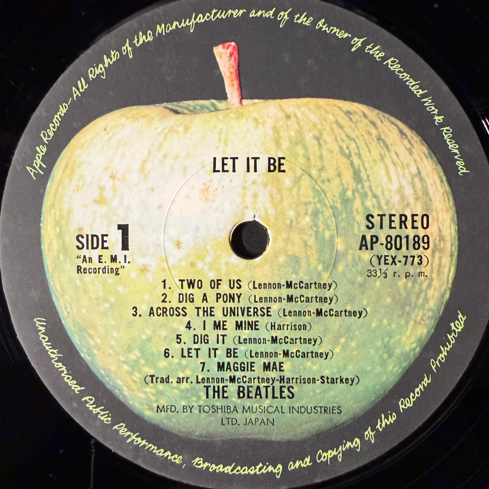 The Beatles ‎– Let It Be (Япония 1971г.)