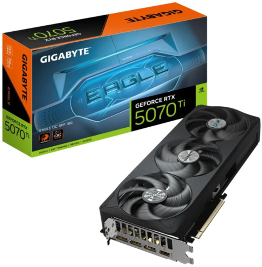 Видеокарта GIGABYTE GeForce RTX 5070 TI EAGLE OC (GV-N507TEAGLE OC-16GD)