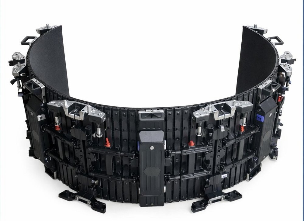 Cabinet 500×500 мм Indoor гнущийся фиксирующийся — гибкий прокатный кабинет LED экрана с arc lock