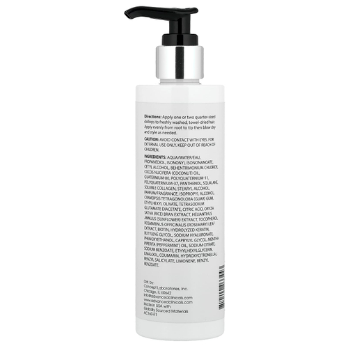 Advanced Clinicals, термозащитное средство 10 в 1 Frizz Control, для сухих и пушения волос, 222 мл (7,5 жидк. унции)