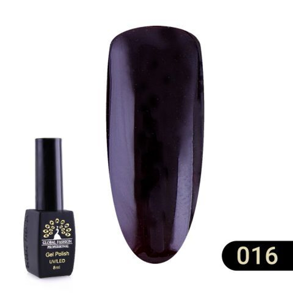 Гель лак BLACK ELITE 016, Global Fashion 8 мл
