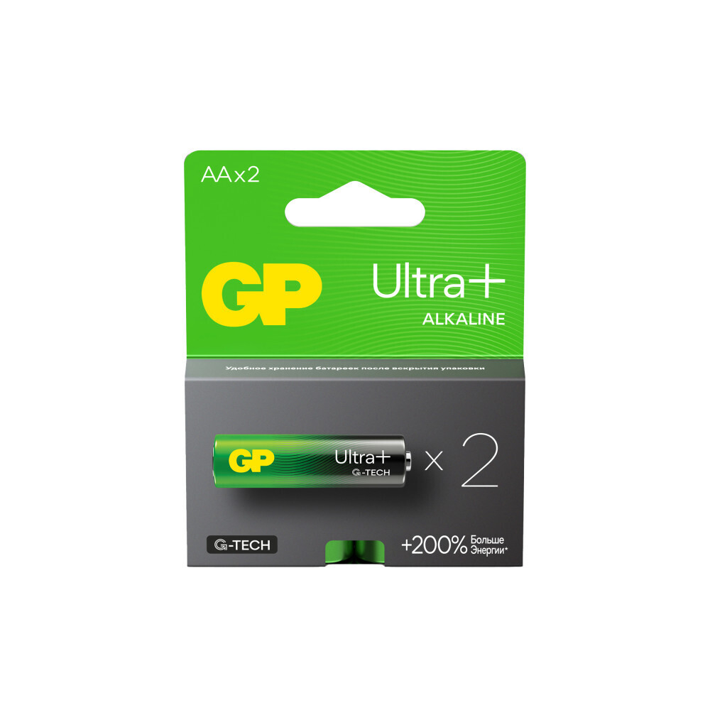 Элемент питания GP LR6 ULTRA+ BL/2 (комплект 2 шт)