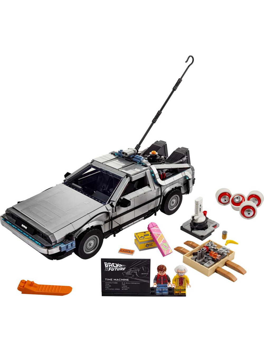 Конструктор Лего Айконс Машина времени «Назад в будущее» | LEGO Icons Time Machine - 10300, 1872 деталей (18+)