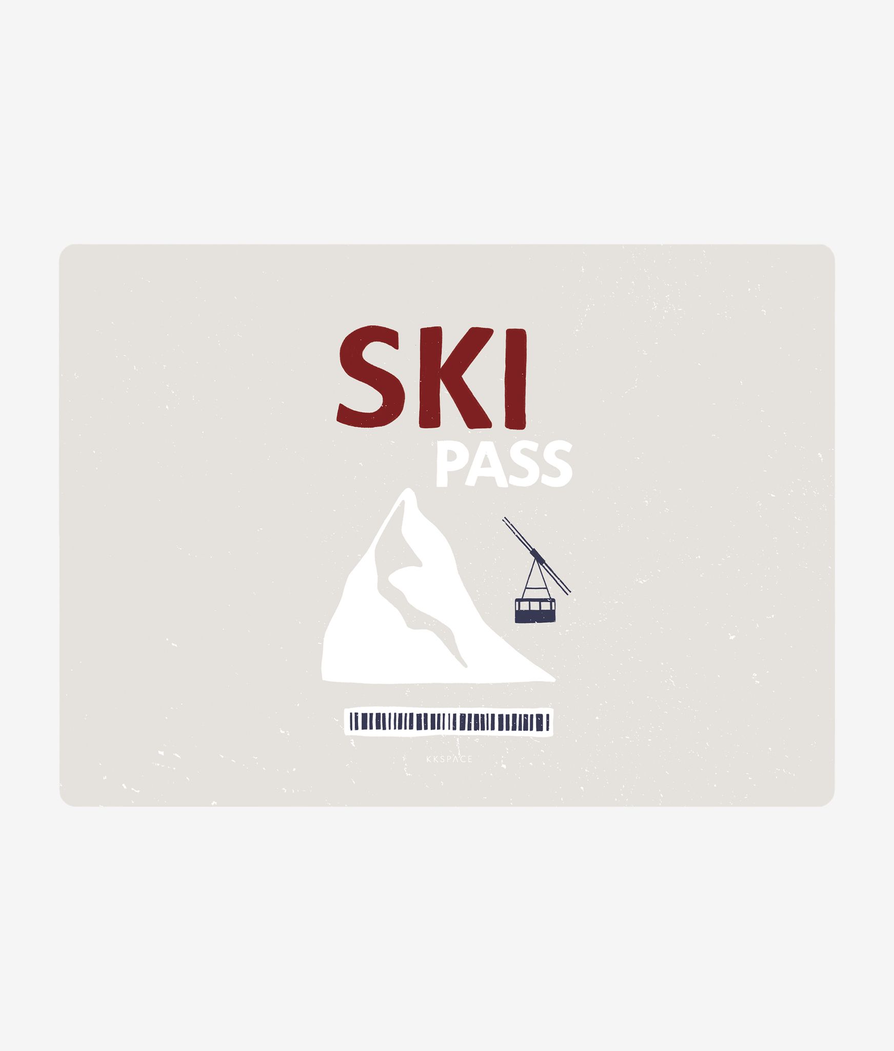 Виниловая наклейка SKI PASS для Huawei MateBook
