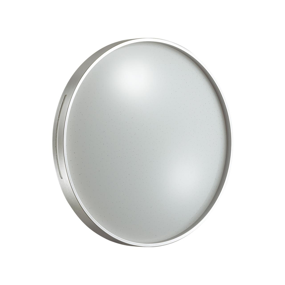 2076/DL PALE SN 000 Светильник пластик/белый/серебристый LED 48Вт 3000-6300K D390 IP43 пульт ДУ GETA SILVER