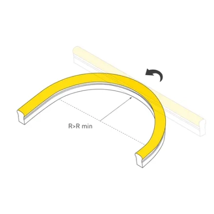 Гибкий неон ARL-NEON-1608PH-SIDE 24V Amber (Arlight, 8 Вт/м, IP65)