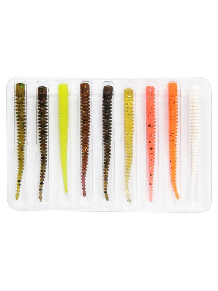 Слаги съедобные искусственные LJ Pro Series KING LEECH 05.08/MIX1 9 шт. в упак.