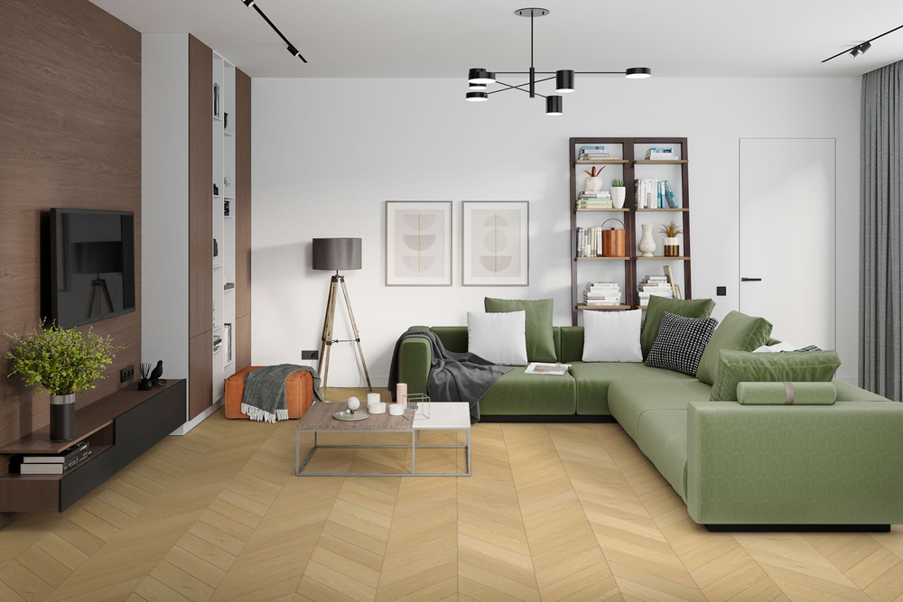 Кварц-винил SPC Damy Floor Chevron SPC 0,75мм 5,2 мм ТЮИЛЬРИ 1.676 м2