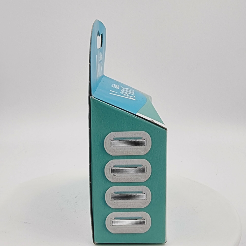 коробка немного подмята - Gillette  сменные лезвия  Venus XtraSmooth Sens 4 шт.  (Из Финляндии)