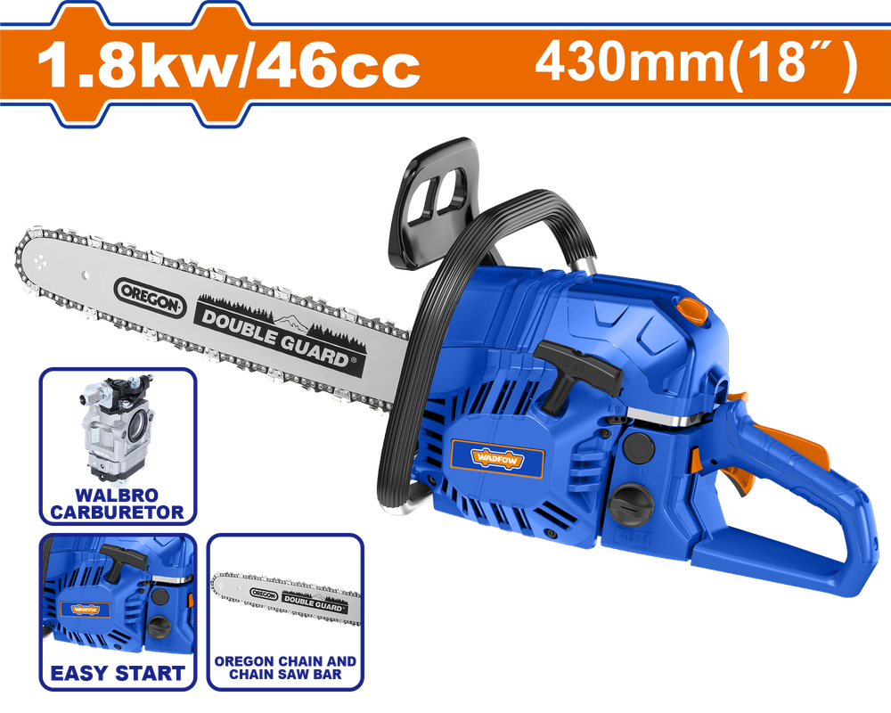 Цепная бензопила WADFOW WGC2545 430 мм 46 см3