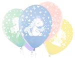 Шар (12''/30 см) Волшебные единороги, С Днем Рождения!, Ассорти, пастель, 5 ст, 25 шт.
