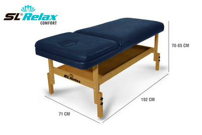 Массажный стол Relax Comfort синяя кожа