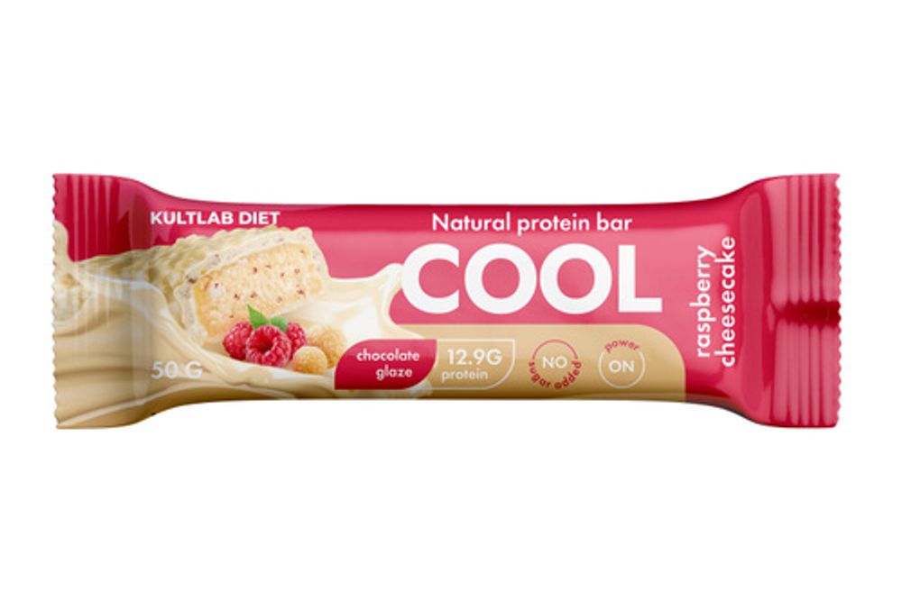 Батончик Kultlab Diet Cool Bar (малиновый чизкейк) 50гр