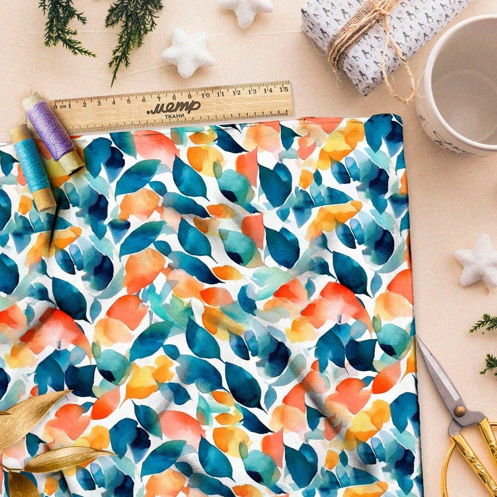 Ткань Ниагара Софт красочные перемены