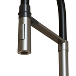 Смеситель для кухни 35k MIXLINE МЛНС-0402 (MLSS-0402) черный гибкий излив магнит, п/гайку САТИН