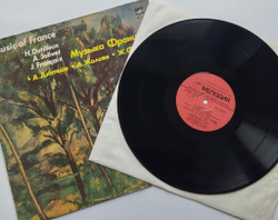 Винтажная виниловая пластинка LP Музыка Франции, А. Дютийе, А. Жоливе, Ж. Франсе (СССР 1983)