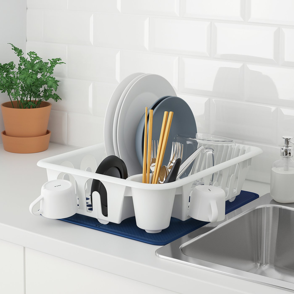 IKEA FLUNDRA  (ИКЕА ФЛУНДРА)  -  Сушилка для посуды - белый