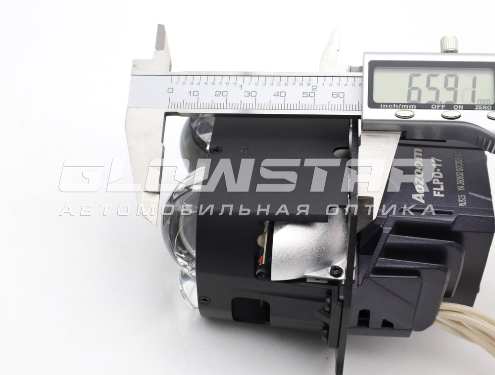 Билед модули Aozoom FLPD-17-01 3.0 дюйма (прямоугольные), 12V 60/94W, 5100/7500Lm (комплект, 2шт)