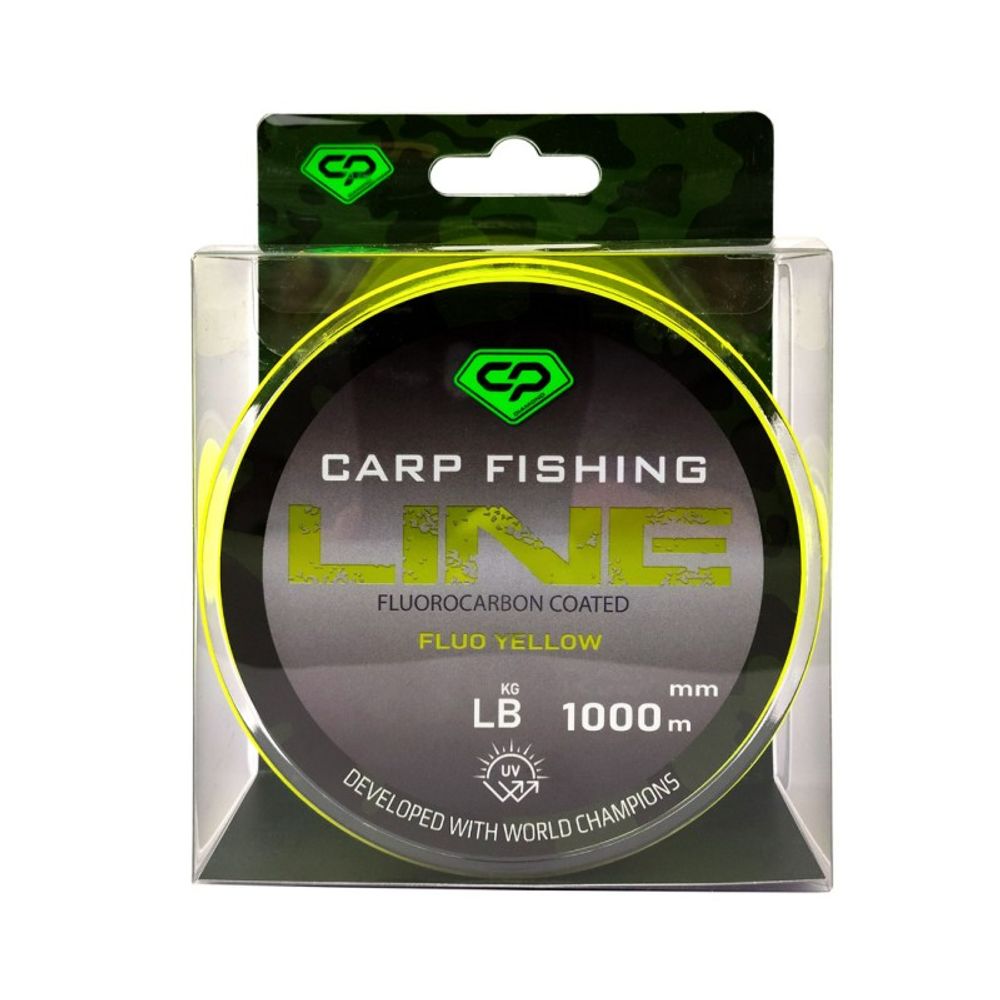 CARP PRO Леска Fluorocarbon Coated Fluo Yellow 1000м 0,309мм