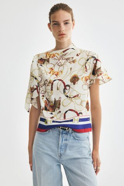 Асимметричный топ со шнуровкой - H&M