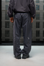 Брюки Blue Monte Geometric-Cut Laminated Trousers "Navy Blue"