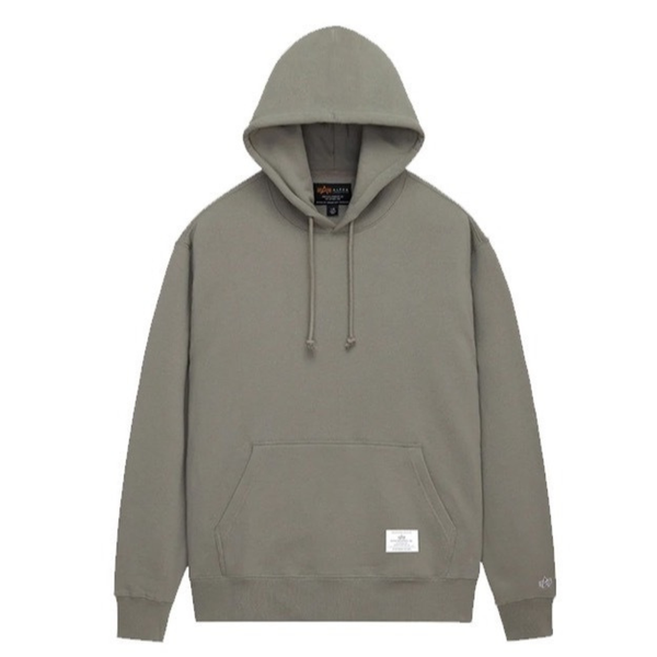 Толстовка Alpha Industries Essential Hoodie Mid Grey (Серая)