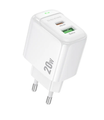 Сетевая зарядка с поддержкой быстрой зарядки PD+QC3.0 3А 20Вт USB-C Borofone BAS44A