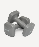 Гантель виниловая STARFIT DB-106 4 кг, темно-серый, пара