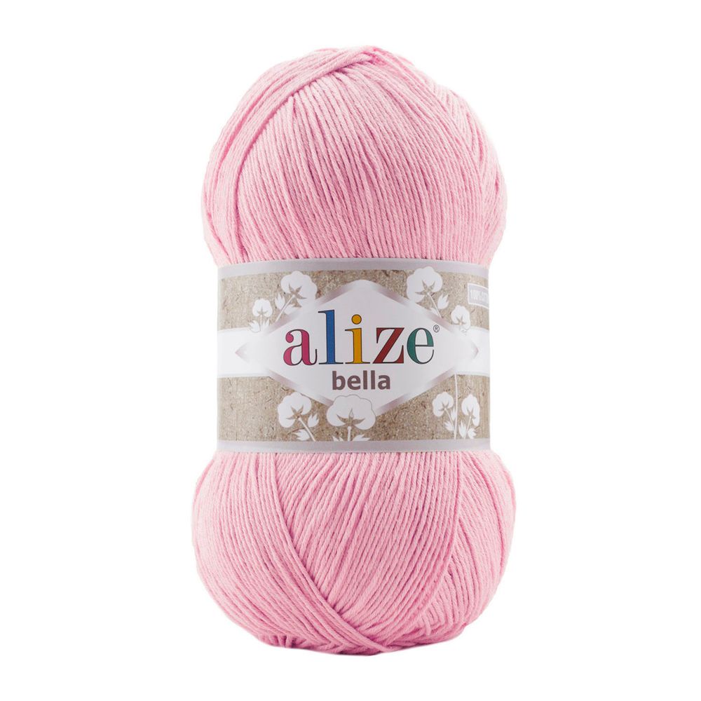 Пряжа Alize (Ализе) Bella 100 / уп.5 мот. по 100 г, 360м, 032 розовый A
