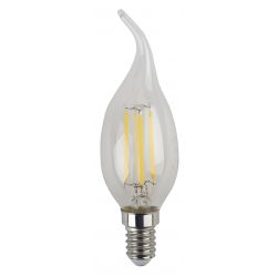 Лампа светодиодная ЭРА F-LED BXS-11W-827-E14 11Вт филамент свеча на ветру теплый белый свет Е14 | Филаментные декоративные