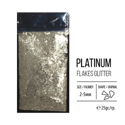 Глиттер серии FlakesGlitter, Platinum, 25гр