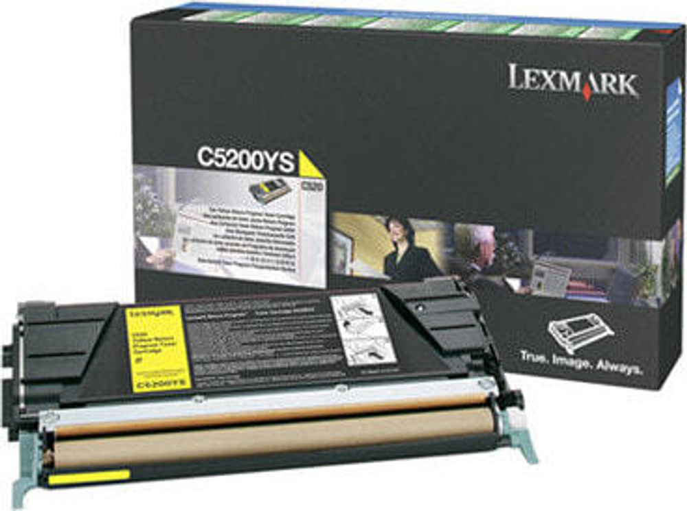 Lexmark C5200YS тонерный картридж Подлинный Желтый 1 шт