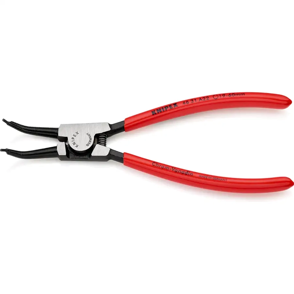 Щипцы для стопорных колец черненые 185 мм Knipex 46 31 A22