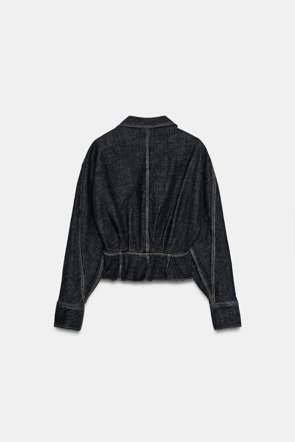 ДЖИНСОВАЯ РУБАШКА Z1975 С БАСКОЙ — ZARA