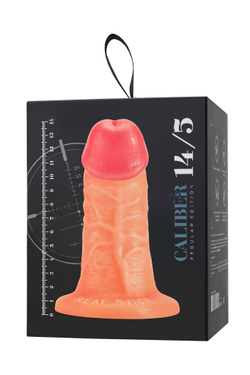 Фаллоимитатор реалистичный, RealStick CALIBER, 14 см, Ø5