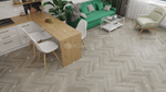 Каменно-полимерная напольная плитка Alpine Floor Шеврон (Chevron) Дуб Фантазия ЭКО 18-1